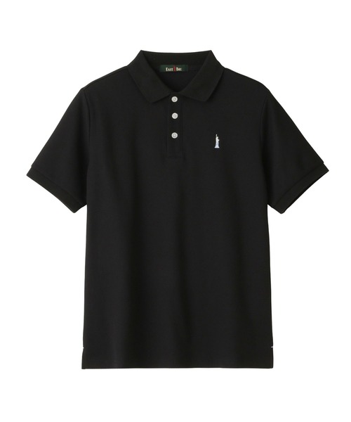 EASTBOY(イーストボーイ)の「ポロシャツ 半袖 COOLMAX オーシャン女神 スクール 制服 通学 中学生 高校生(ポロシャツ・キッズ・グリーン/ブラック/ブルー・11号/9号)」の2枚目の写真