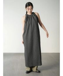 Seersucker check onepiece
