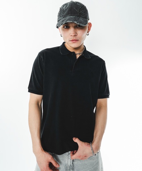 SHORT ROUND(ショートラウンド)の「SHORT ROUND/【26年春夏新作】ケミカルウォッシュポロシャツ(ポロシャツ・メンズ・グレー系その他/ブラック系その他・LARGE/MEDIUM)」の10枚目の写真