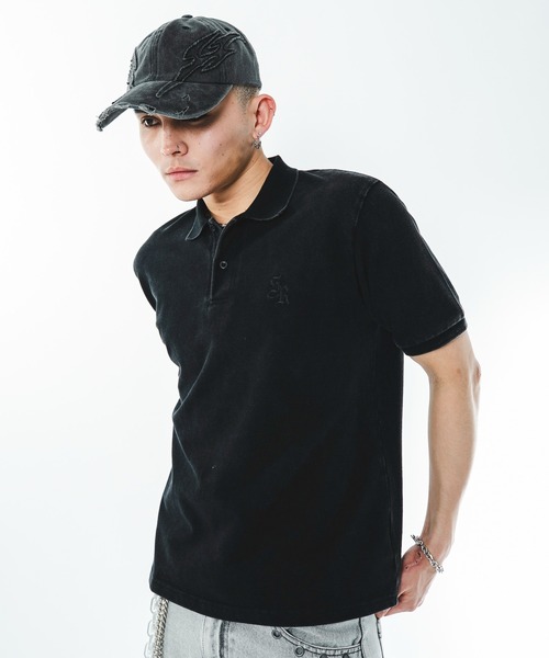 SHORT ROUND(ショートラウンド)の「SHORT ROUND/【26年春夏新作】ケミカルウォッシュポロシャツ(ポロシャツ・メンズ・グレー系その他/ブラック系その他・LARGE/MEDIUM)」の15枚目の写真