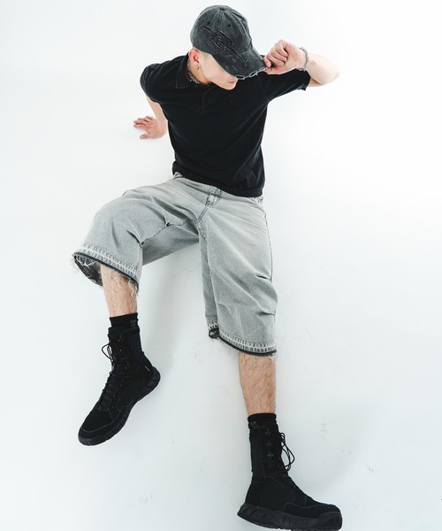 SHORT ROUND(ショートラウンド)の「SHORT ROUND/【26年春夏新作】ケミカルウォッシュポロシャツ(ポロシャツ・メンズ・グレー系その他/ブラック系その他・LARGE/MEDIUM)」の17枚目の写真