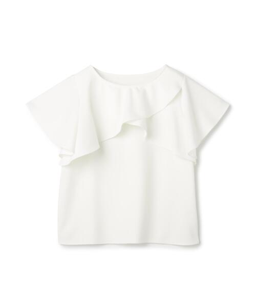 NATURAL BEAUTY BASIC(ナチュラルビューティーベーシック)の「カットジョーゼットトップス(Tシャツ/カットソー・レディース・ネイビー/ライトグリーン/オフホワイト・フリ-)」の8枚目の写真