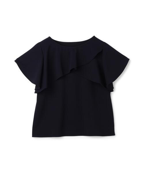 NATURAL BEAUTY BASIC(ナチュラルビューティーベーシック)の「カットジョーゼットトップス(Tシャツ/カットソー・レディース・ネイビー/ライトグリーン/オフホワイト・フリ-)」の19枚目の写真
