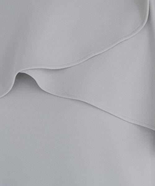 NATURAL BEAUTY BASIC(ナチュラルビューティーベーシック)の「カットジョーゼットトップス(Tシャツ/カットソー・レディース・ネイビー/ライトグリーン/オフホワイト・フリ-)」の5枚目の写真