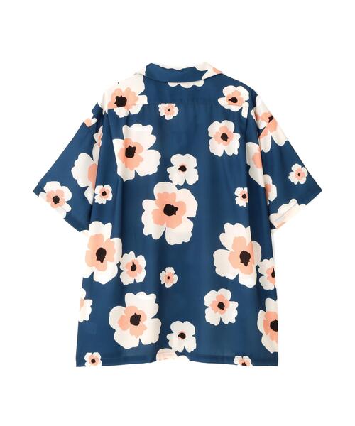 DANKE SCHON(ダンケシェーン)の「【WEB&DEPOT限定】DankeSchon/ダンケシェーン/FLOWER S/S SHIRTS(シャツ/ブラウス・レディース・ブルー・M/L/XL)」の2枚目の写真