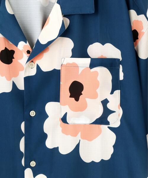 DANKE SCHON(ダンケシェーン)の「【WEB&DEPOT限定】DankeSchon/ダンケシェーン/FLOWER S/S SHIRTS(シャツ/ブラウス・レディース・ブルー・M/L/XL)」の5枚目の写真