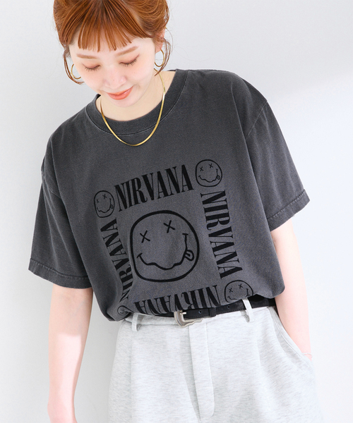 GOOD ROCK SPEED(グッドロックスピード)の「GOOD ROCK SPEED / グッドロックスピード ROCK Tshirts A(Tシャツ/カットソー・レディース・ブラウン/ダークブルー/ネイビー/ベージュ/ブラック/ブラック系その他・FREE)」の1枚目の写真