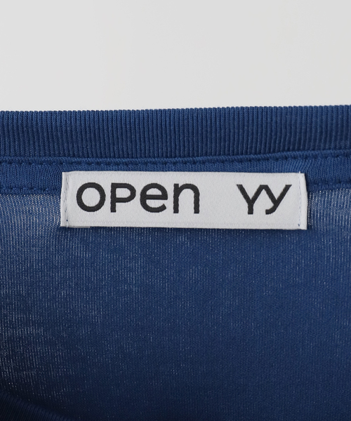 OPEN Yy（オープンワイワイ）の「【OPEN YY / オープンワイワイ】 YY DOT TYPO TEE（Tシャツ/カットソー・レディース・ブルー系その他/ホワイト/グレー・SMALL）」の11枚目の写真