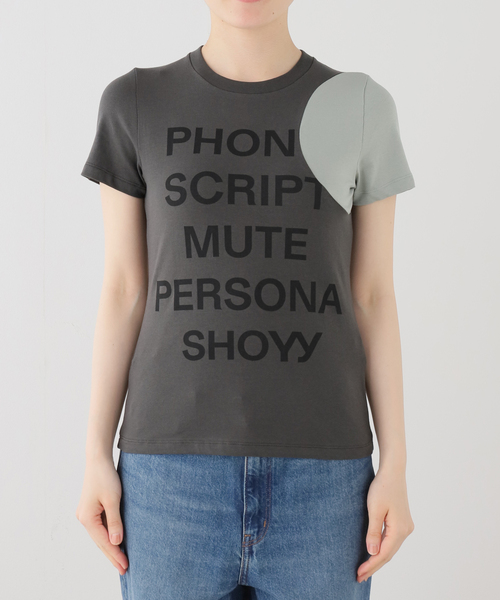 OPEN Yy（オープンワイワイ）の「【OPEN YY / オープンワイワイ】 YY DOT TYPO TEE（Tシャツ/カットソー・レディース・ブルー系その他/ホワイト/グレー・SMALL）」の9枚目の写真