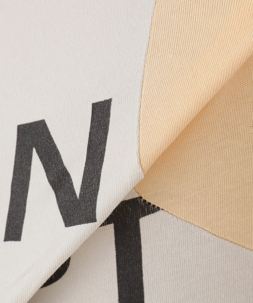 OPEN Yy（オープンワイワイ）の「【OPEN YY / オープンワイワイ】 YY DOT TYPO TEE（Tシャツ/カットソー・レディース・ブルー系その他/ホワイト/グレー・SMALL）」の6枚目の写真