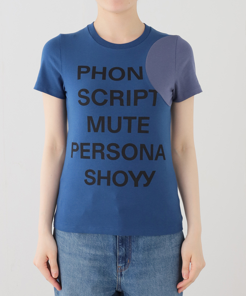 OPEN Yy（オープンワイワイ）の「【OPEN YY / オープンワイワイ】 YY DOT TYPO TEE（Tシャツ/カットソー・レディース・ブルー系その他/ホワイト/グレー・SMALL）」の5枚目の写真