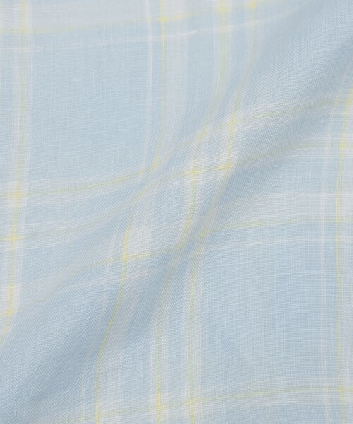 MACKINTOSH LONDON(マッキントッシュ ロンドン)の「リネンチェックワイドカラーシャツ(シャツ/ブラウス・メンズ・グリーン系その他/ブルー系その他2・M/XL/L)」の12枚目の写真