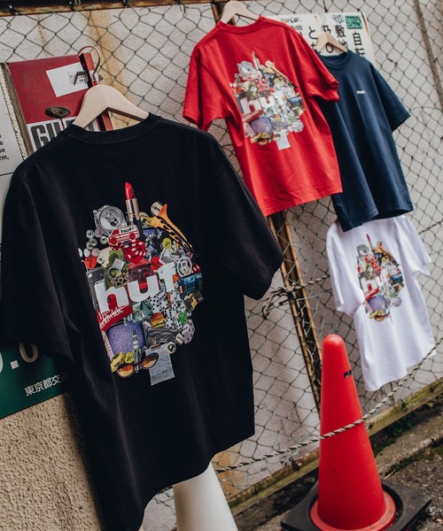 HUF（ハフ）の「ROADTRIP TEE（Tシャツ/カットソー・メンズ・ブラック/レッド/ホワイト/ネイビー・XXL/XL/L/M/S）」の5枚目の写真