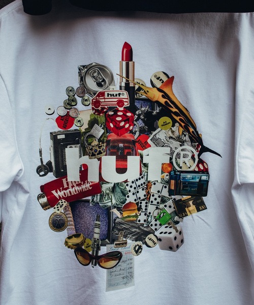 HUF（ハフ）の「ROADTRIP TEE（Tシャツ/カットソー・メンズ・ブラック/レッド/ホワイト/ネイビー・XXL/XL/L/M/S）」の6枚目の写真