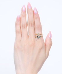 MARY QUANT（マリークワント）の「バタフライリボン リングセット（リング）」