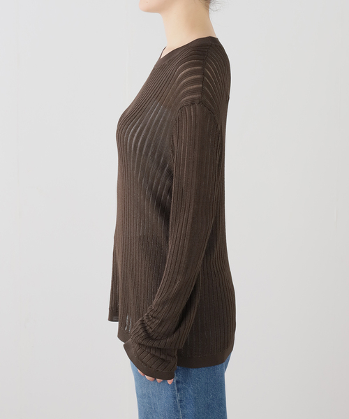 journal standard L'essage(ジャーナルスタンダードレサージュ)の「LOULOU DE SAISON/ルル・ド・セゾン HEDORA LOOSE-FIT SWEATE ニット(ニット/セーター・レディース・ブラウン・SMALL)」の9枚目の写真
