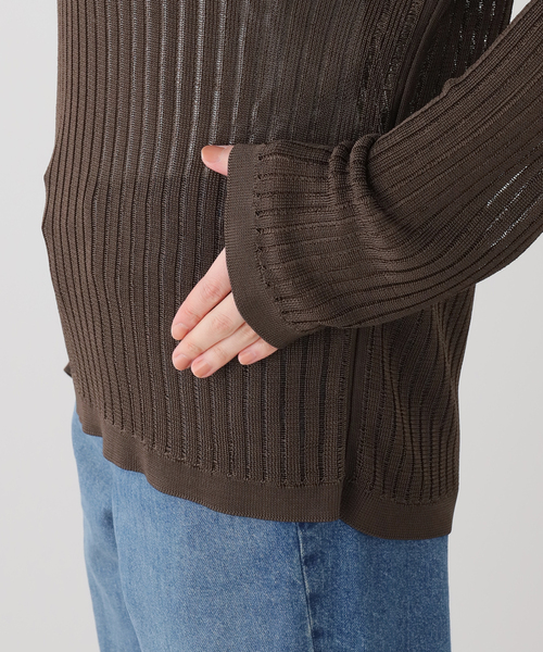journal standard L'essage(ジャーナルスタンダードレサージュ)の「LOULOU DE SAISON/ルル・ド・セゾン HEDORA LOOSE-FIT SWEATE ニット(ニット/セーター・レディース・ブラウン・SMALL)」の6枚目の写真
