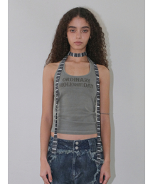 HALTER LOGO T-SHIRT [KHAKI]