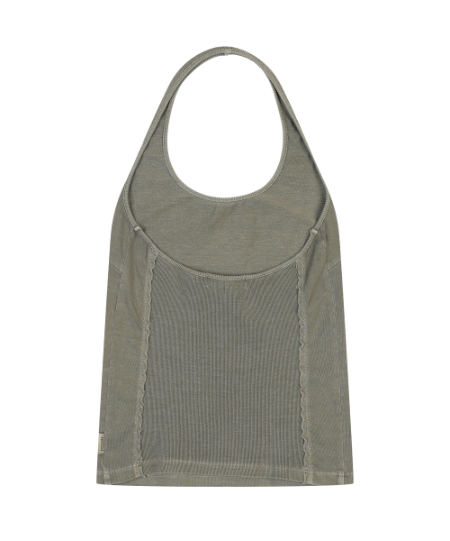 ORDINARY HOLIDAY（オーディナリー ホリデー）の「HALTER LOGO T-SHIRT [KHAKI]（Tシャツ/カットソー・レディース・その他・FREE）」の3枚目の写真
