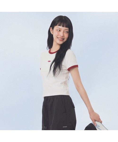 MASMARULEZ APPAREL(マスマルールズ アパレル)の「Mini Symbol Ringer T-Shirt_5 Colors(Tシャツ/カットソー・レディース・ブラック/レッド/ネイビー/ミント/グリーン系その他・ONE SIZE)」の1枚目の写真