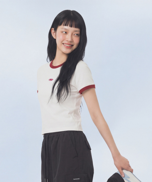 MASMARULEZ APPAREL(マスマルールズ アパレル)の「Mini Symbol Ringer T-Shirt_5 Colors(Tシャツ/カットソー・レディース・ブラック/レッド/ネイビー/ミント/グリーン系その他・ONE SIZE)」の7枚目の写真