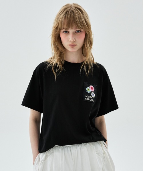 TSHIRT FLOWER PATCH / Tシャツ フラワー パッチ（Tシャツ/カットソー