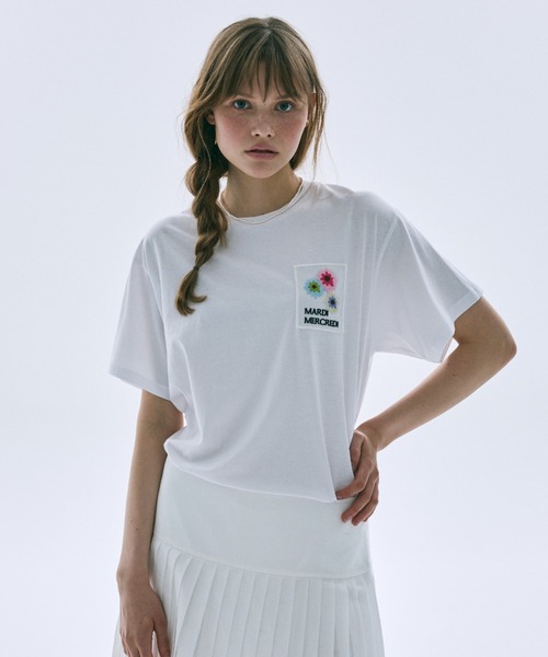 TSHIRT FLOWER PATCH / Tシャツ フラワー パッチ（Tシャツ/カットソー