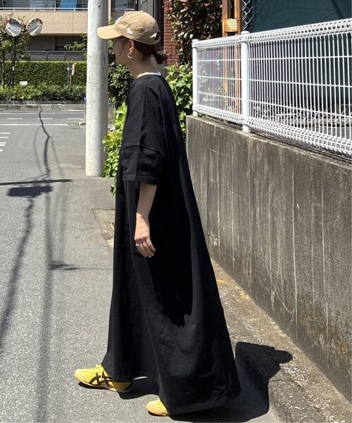 notch.(ノッチ)の「【notch. by KR 】キーネック半袖ビッグワンピース(ワンピース・レディース・ダークグレー/ブラック/ブルー・M/TM)」の13枚目の写真