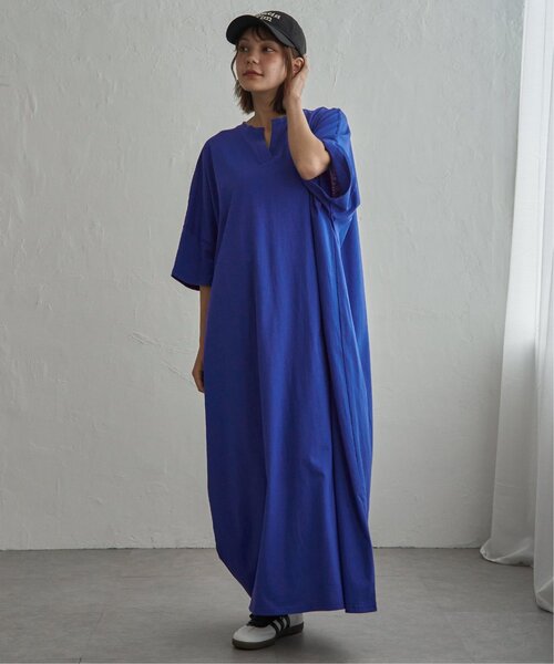 notch.(ノッチ)の「【notch. by KR 】キーネック半袖ビッグワンピース(ワンピース・レディース・ダークグレー/ブラック/ブルー・M/TM)」の21枚目の写真