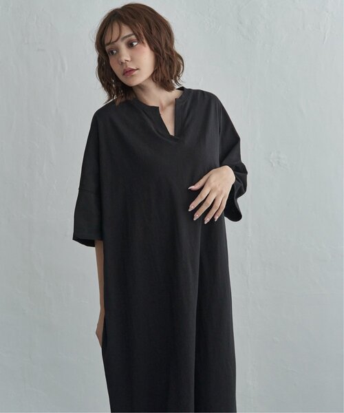 notch.(ノッチ)の「【notch. by KR 】キーネック半袖ビッグワンピース(ワンピース・レディース・ダークグレー/ブラック/ブルー・M/TM)」の19枚目の写真