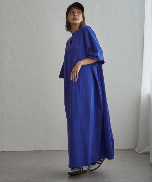 notch.(ノッチ)の「【notch. by KR 】キーネック半袖ビッグワンピース(ワンピース・レディース・ダークグレー/ブラック/ブルー・M/TM)」の18枚目の写真