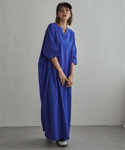 notch.(ノッチ)の「【notch. by KR 】キーネック半袖ビッグワンピース(ワンピース・レディース・ダークグレー/ブラック/ブルー・M/TM)」の16枚目の写真