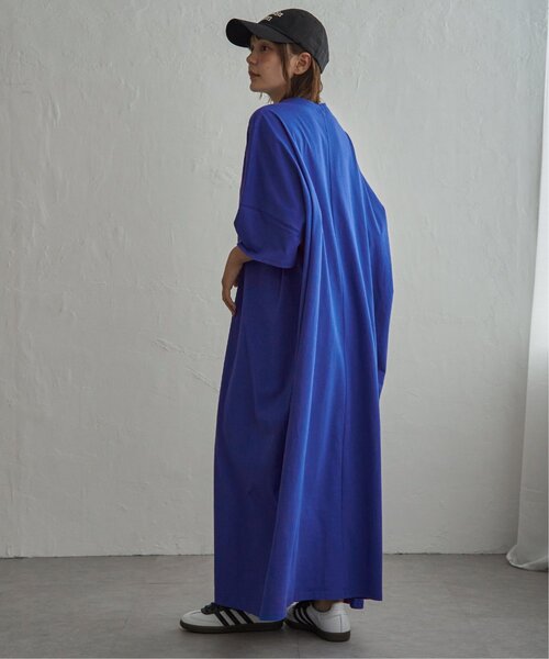 notch.(ノッチ)の「【notch. by KR 】キーネック半袖ビッグワンピース(ワンピース・レディース・ダークグレー/ブラック/ブルー・M/TM)」の15枚目の写真