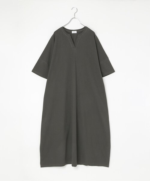 notch.(ノッチ)の「【notch. by KR 】キーネック半袖ビッグワンピース(ワンピース・レディース・ダークグレー/ブラック/ブルー・M/TM)」の14枚目の写真