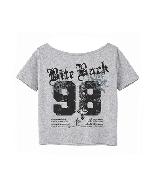 VENHIT(ベンヒット)の「バイトバック98 ワンオフ 半袖Tシャツ(Tシャツ/カットソー・レディース・ホワイト/ライトグレー/ブラック・FREE)」の1枚目の写真