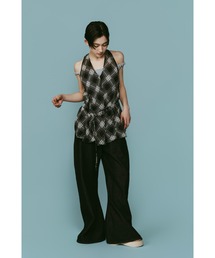 Knuth Marf | plaid halter neck blouse(シャツ/ブラウス)