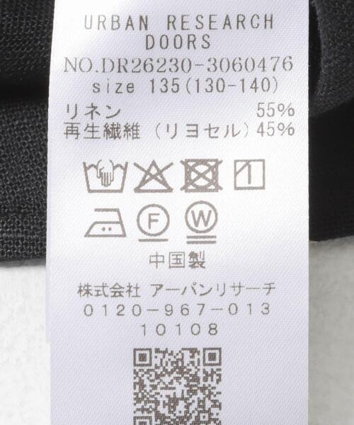 URBAN RESEARCH DOORS(アーバンリサーチドアーズ)の「『親子リンク』リネンリヨセルドットワンピース(KIDS)(ワンピース・キッズ・ナチュラル/ブラック・120/135/105)」の10枚目の写真