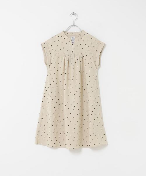 URBAN RESEARCH DOORS(アーバンリサーチドアーズ)の「『親子リンク』リネンリヨセルドットワンピース(KIDS)(ワンピース・キッズ・ナチュラル/ブラック・120/135/105)」の21枚目の写真