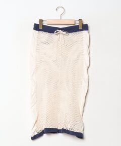 tanakadaisuke/タナカダイスケ】lace docking maxi denim skirtデニム