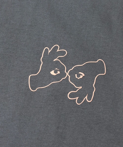 gym master(ジムマスター)の「gym master/ジムマスター 7.4oz LOOKING FOR LUCKY ビッグTee(Tシャツ/カットソー・メンズ・チャコールグレー/ホワイト・LARGE/X-LARGE/MEDIUM)」の4枚目の写真