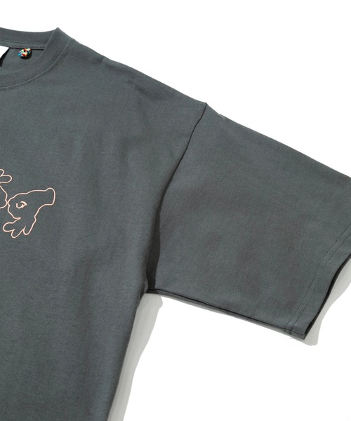 gym master(ジムマスター)の「gym master/ジムマスター 7.4oz LOOKING FOR LUCKY ビッグTee(Tシャツ/カットソー・メンズ・チャコールグレー/ホワイト・LARGE/X-LARGE/MEDIUM)」の5枚目の写真
