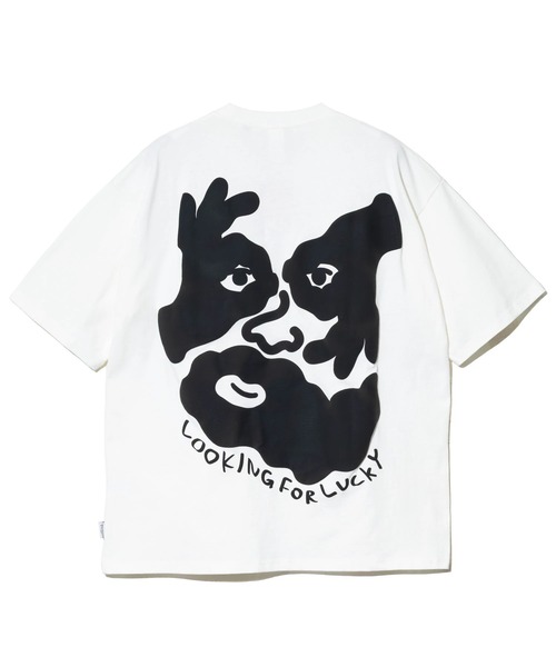gym master(ジムマスター)の「gym master/ジムマスター 7.4oz LOOKING FOR LUCKY ビッグTee(Tシャツ/カットソー・メンズ・チャコールグレー/ホワイト・LARGE/X-LARGE/MEDIUM)」の12枚目の写真