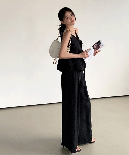 FAVORITO(ファヴォリート)の「キャミソールパンツセットアップ(セットアップ・レディース・ブラック・F)」の19枚目の写真