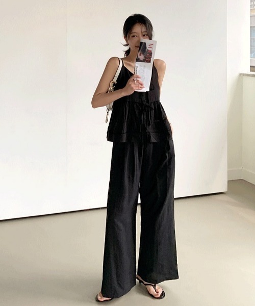 FAVORITO(ファヴォリート)の「キャミソールパンツセットアップ(セットアップ・レディース・ブラック・F)」の18枚目の写真