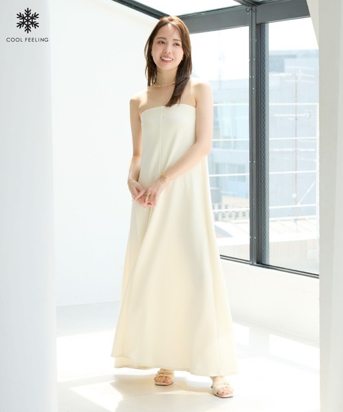 Andemiu(アンデミュウ)の「【山岡葵さんコラボ】接触冷感/カットベアワンピース/826533(ワンピース・レディース・ブラック/オフホワイト/ブラウン・FREE)」の2枚目の写真