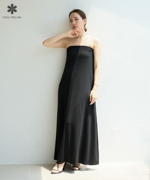 Andemiu(アンデミュウ)の「【山岡葵さんコラボ】接触冷感/カットベアワンピース/826533(ワンピース・レディース・ブラック/オフホワイト/ブラウン・FREE)」の3枚目の写真