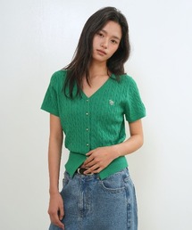 GENERAL IDEA（ジェネラルアイデア）の「【GENERAL IDEA】エアリーVネックケーブルカーディガン   AIRY V-NECK CABLE KNIT CARDIGAN（カーディガン/ボレロ）」