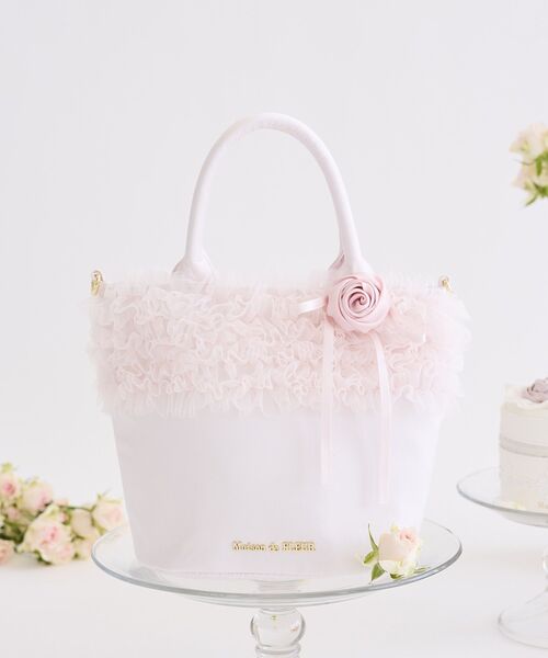チュールフリルローズ2Wayバッグ（トートバッグ）｜Maison de FLEUR
