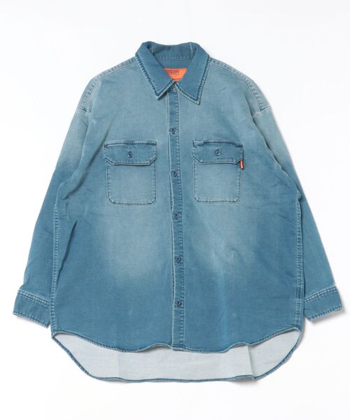 UNIVERSAL OVERALL(ユニバーサルオーバーオール)の「《UNIVERSAL OVERALL》WORK SHIRT(シャツ/ブラウス・メンズ・ブルー・FREE)」の1枚目の写真