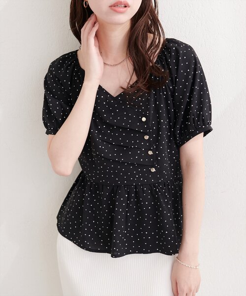 natural couture(ナチュラルクチュール)の「アシメデザインパフスリーブブラウス(シャツ/ブラウス・レディース・その他3/その他2/その他1/その他4・FREE)」の19枚目の写真